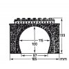 Tunnel portal 2-track 2 pcs HO