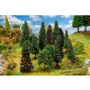 Diorama trees mix various 15 pcs, 70 - 90 mm high