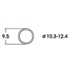 Wheel bands (rubber bands) 10.3 - 12.4mm 10pcs Roco