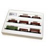 Freight wagons set of 8 pcs ČSD Ep. III HO