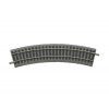 360mm curved track R1 with HO bedding