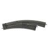 Turnout arched right BWR with HO bedding