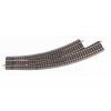 BWL R3 curved turnout left with HO bedding
