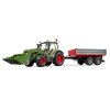 Tractor Fendt Vario 211 with front loader and trailer 1/16