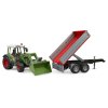 Traktor Fendt Vario 211 mit Frontlader und Anhänger 1/16
