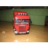 Scania s plachtovým návesom STD - stavba modelu na zákazku