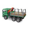 man timber truck with loading crane 1 16 02769 bruder 02