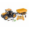 Carson RC Traktor JCB žltý s vlečkou 1/16 RTR