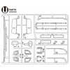 U-Parts Mirror/whiper Scania S770 Tamiya 56368