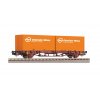 Flachwagen mit 20"-Containern GW Ep.V OBB HO