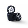Kola Carson SC wheels 6S style (4) silver 1/10