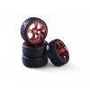Kola Carson wheel set 10 Sp.Design (4) red 1/10