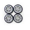 Kola Carson wheel set M-Design (4) white/black 1/10