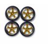 Carson wheel set 5 sp.design (4) chrome / gold 1/10