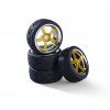 Carson Radsatz 5-Speichen-Design (4) Chrom/Gold 1/10
