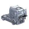 scania s770 4x2 normal roof grey cap 1 24 3971 italeri 01