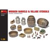 wooden barrels village utensils 1 35 MINIART 35550 04