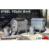modern steel trash bins 1 35 MINIART 35636 05