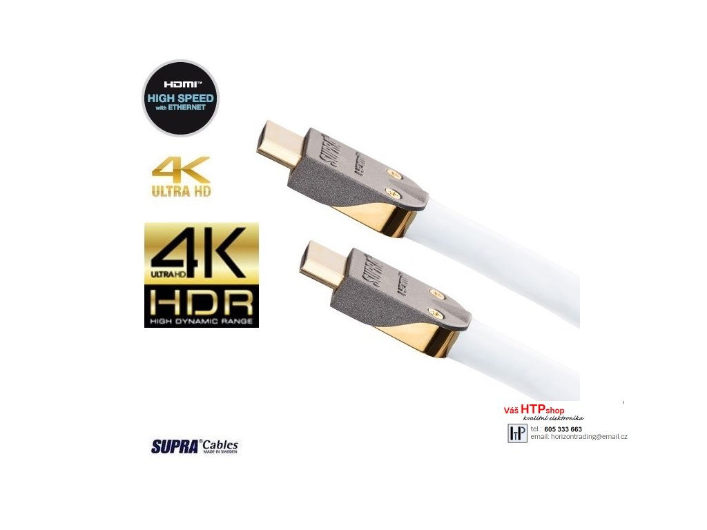 Supra HDMI-HDMI 2.0 UHD 4K Câble HDMI 6m