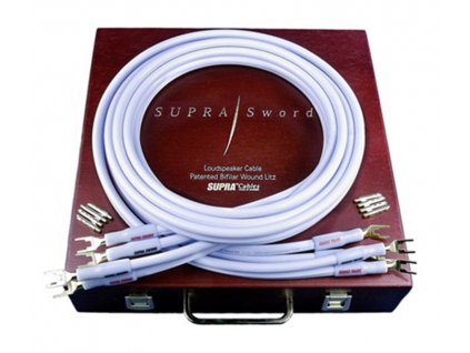 SUPRA Sword SET Loudspeaker Cable 2.3  Výkon kabelu Sword ve vztahu k ceně je nepřekonatelný.