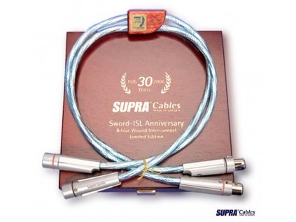 SUPRA SWORD ISL Anniversary XLR  Výkon kabelu Sword ve vztahu k ceně je nepřekonatelný.