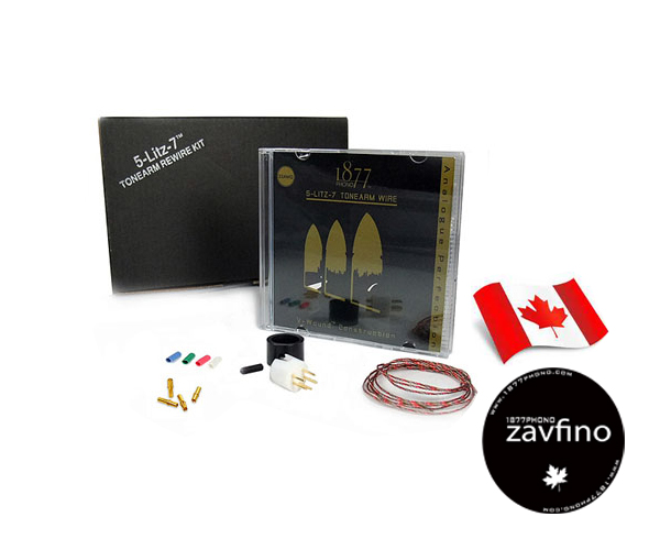 1877PHONO Zavfino 5-Litz-7 Tonearm Rewire Kit