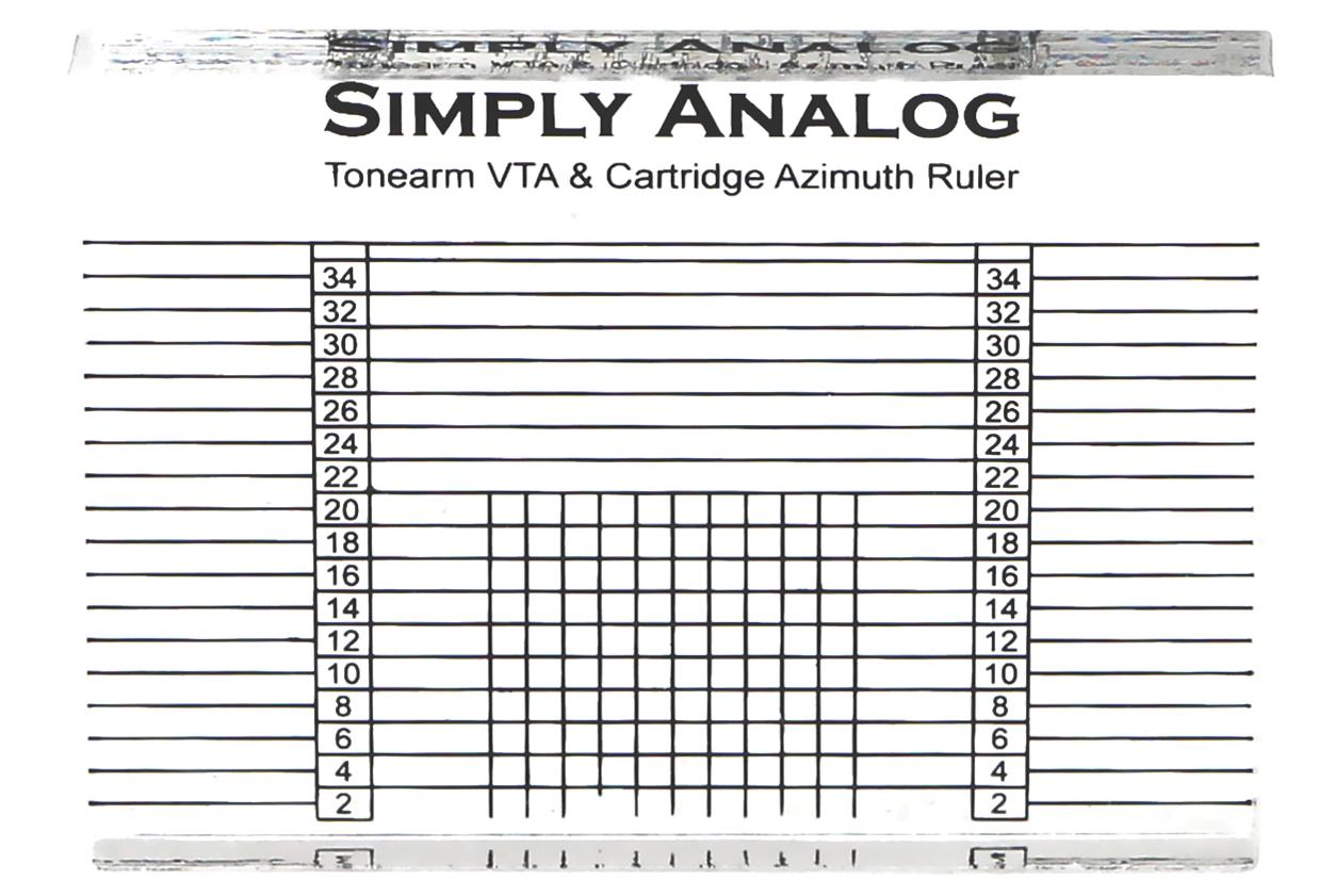 Simply Analog - Tonearm VTA & Cartridge Azimuth Ruler