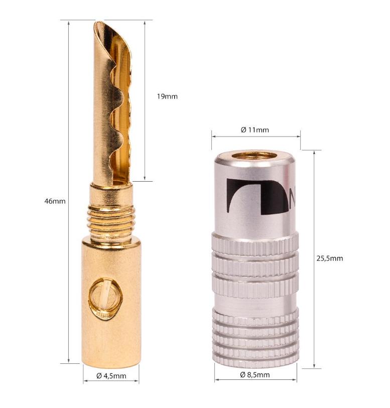 Nakamichi - Banana Plugs N0534E