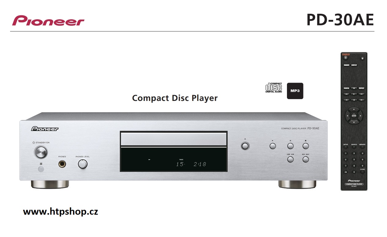 Pioneer PD-30AE Barevné provedení: stříbrné - silver