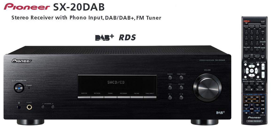 Pioneer SX-20DAB Barevné provedení: černé