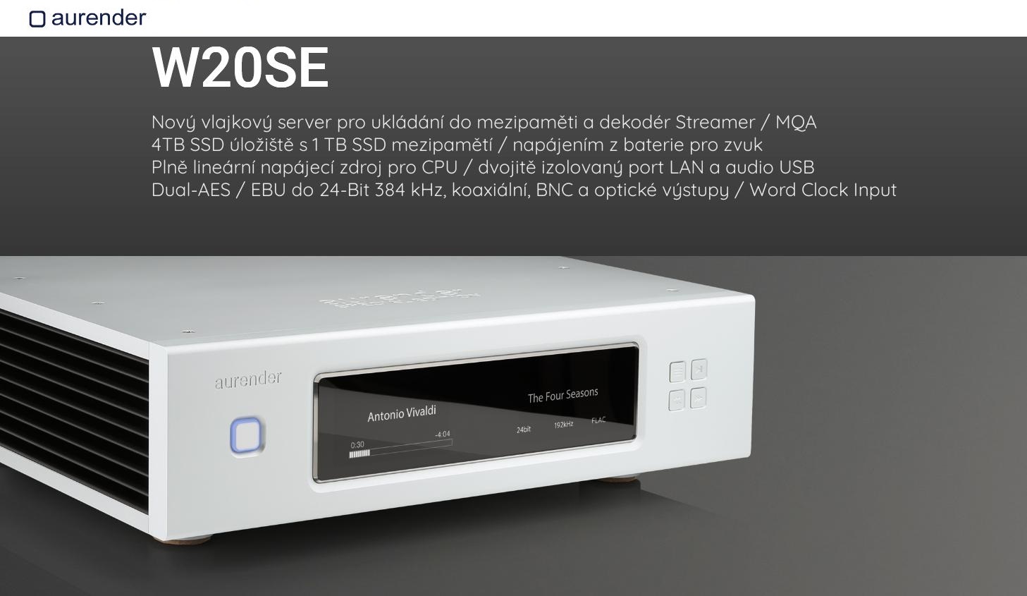 Aurender W20 SE Barevné provedení: černé