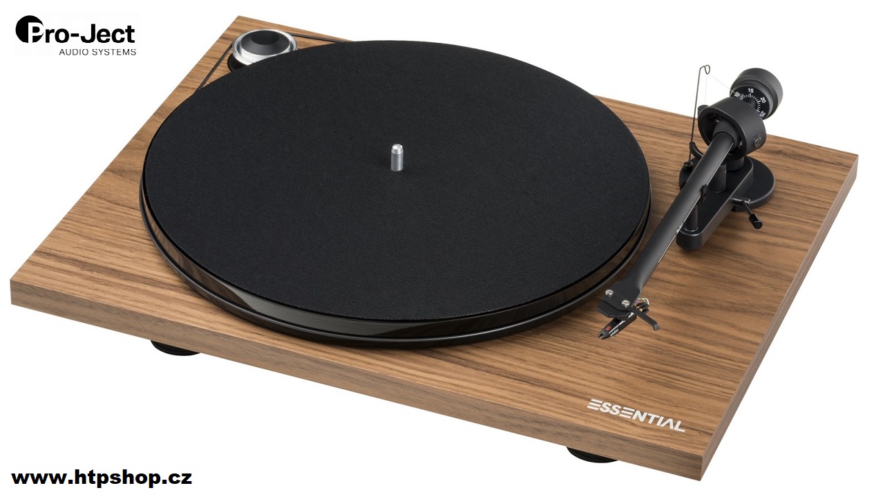 Pro-Ject Essential III + Ortofon OM10 Barevné provedení: ořech - piano lak