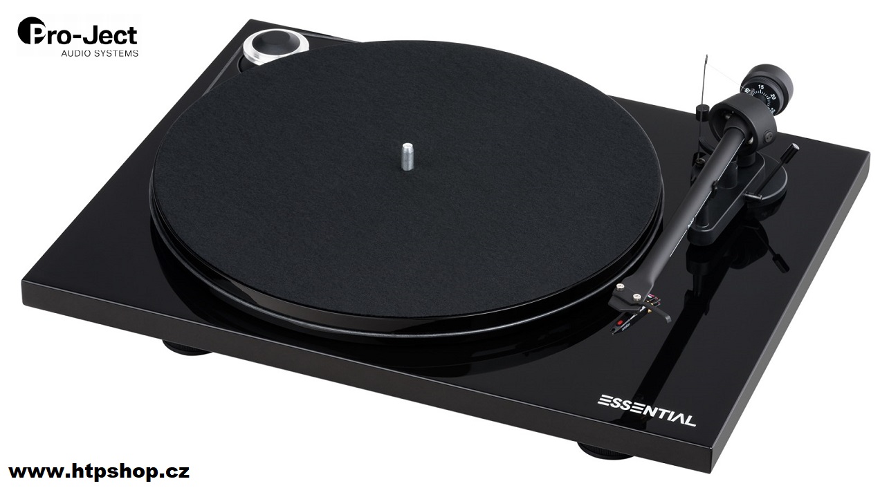 Pro-Ject Essential III BT + Ortofon OM10 Barevné provedení: černý klavírní lak