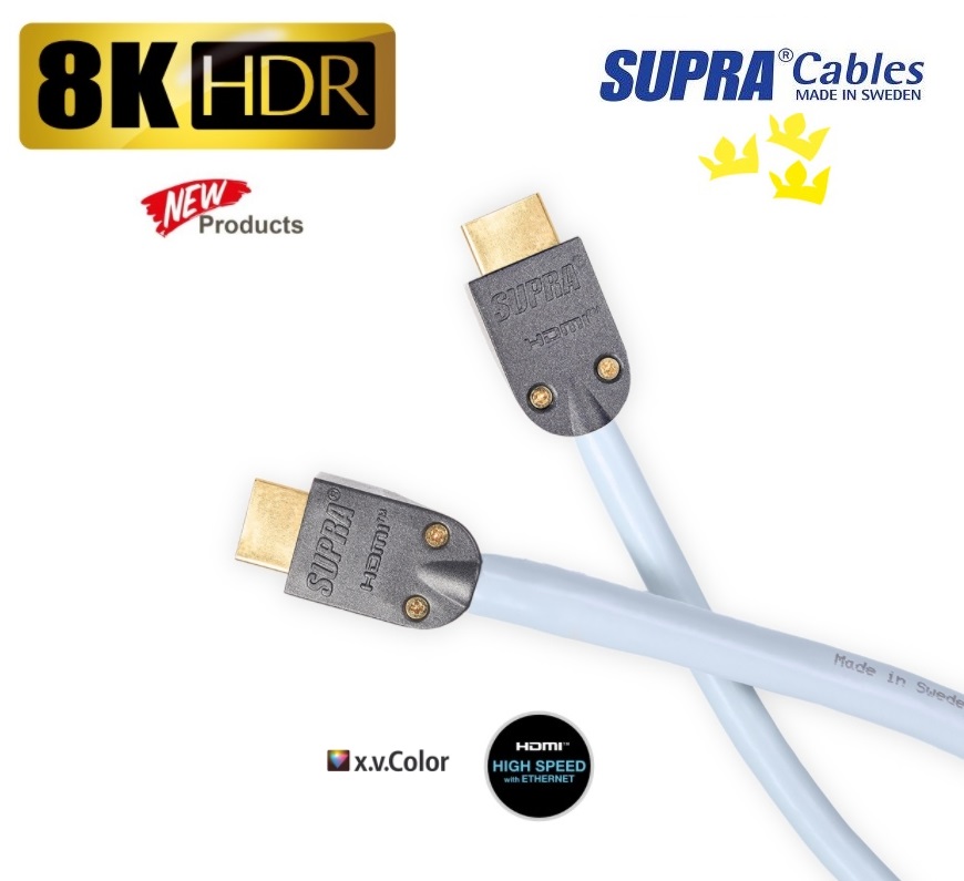 Supra Cables SUPRA HDMI-HDMI 2.1 UHD8K Délky kabelů: 2,0m