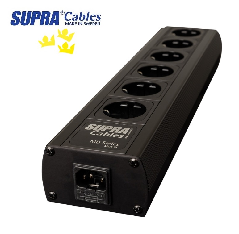 Supra Cables SUPRA MAINS BLOCK MD06-EU SPC BLACK - Silver Edition