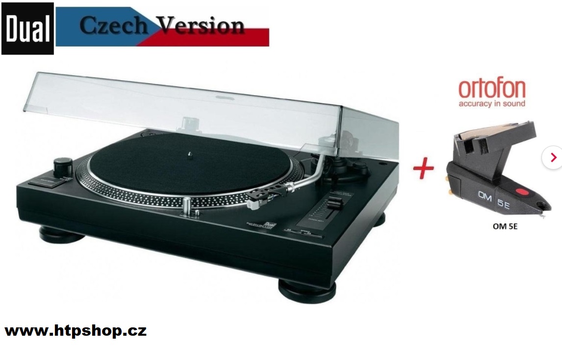 DUAL DTJ 301 Direct Drive USB + Ortofon Přenoska: Ortofon OM 5E