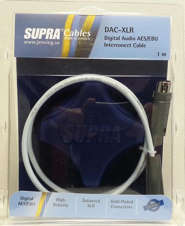 SUPRA DAC-XLR AES / EBU 1,0m