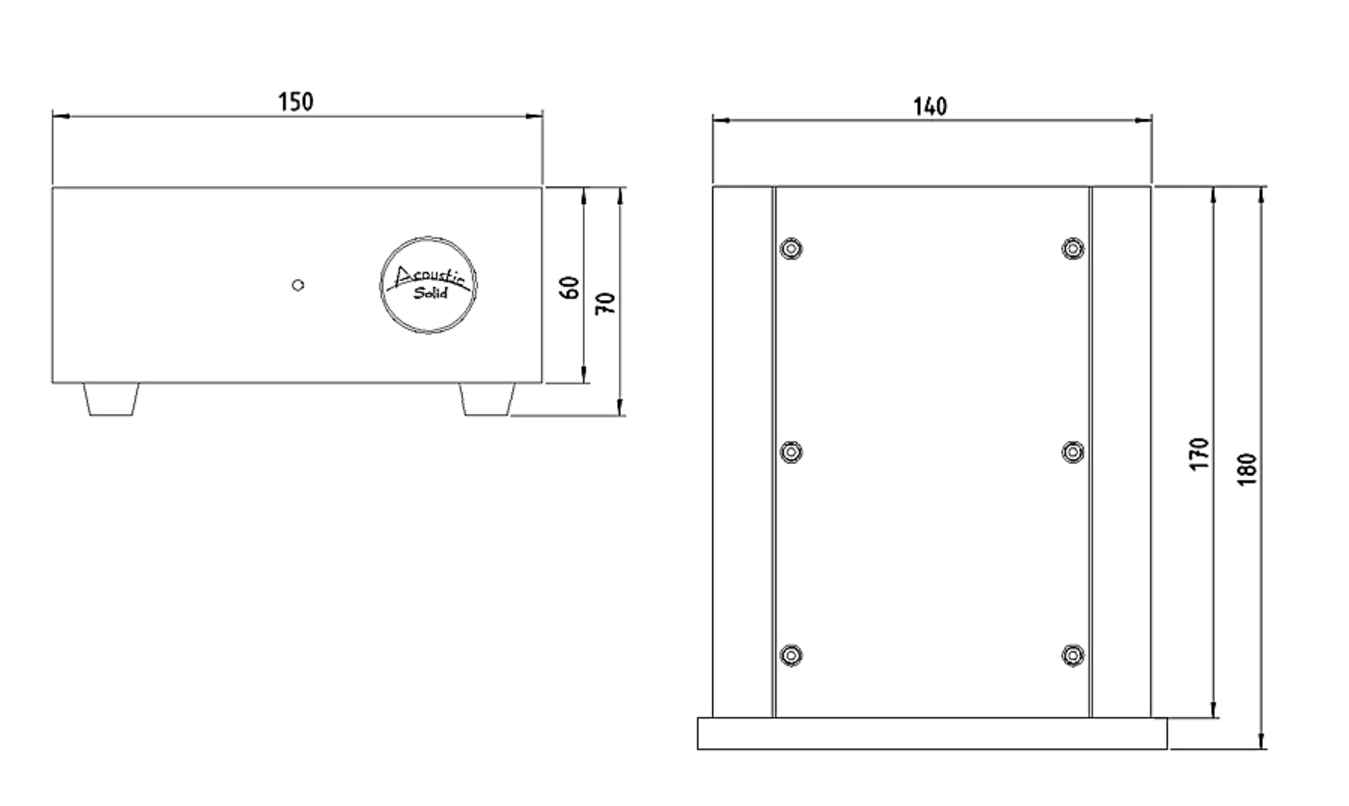ACOUSTIC SOLID - Phono Preamplifier MM+MC
