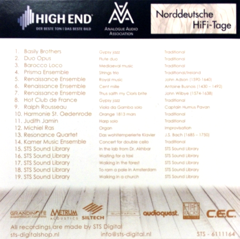 STS Digital - THE ABSOLUTE SOUND REFERENCE Vol.3