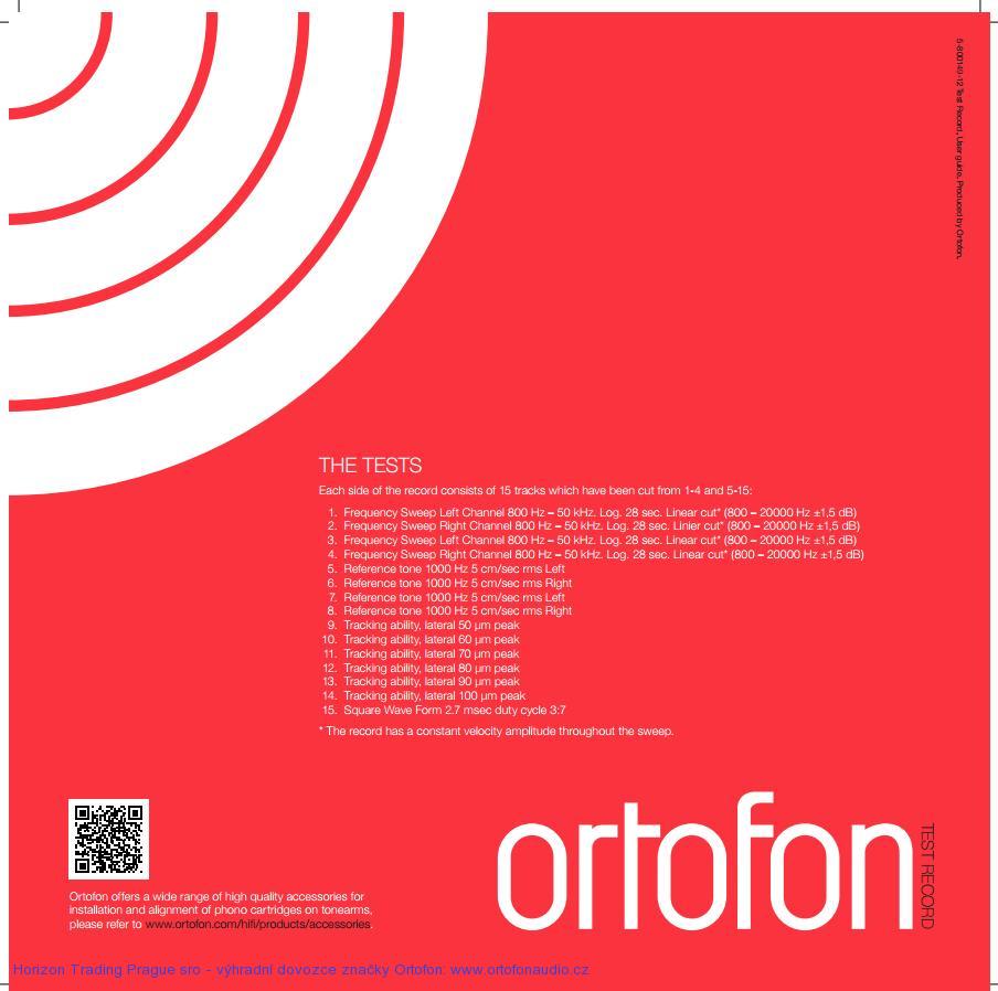 Ortofon Stereo Test Record