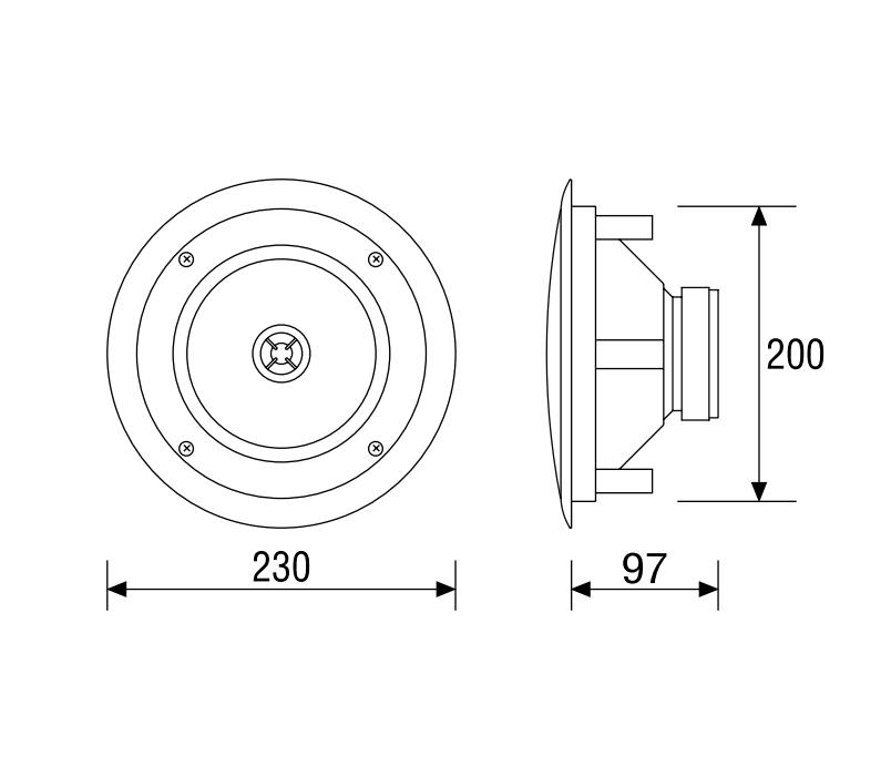 Indiana Line RD 260  In Ceiling