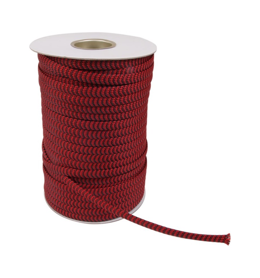 ELECAUDIO NR-10 Red Braided Sleeve Nylon 7 - 15mm