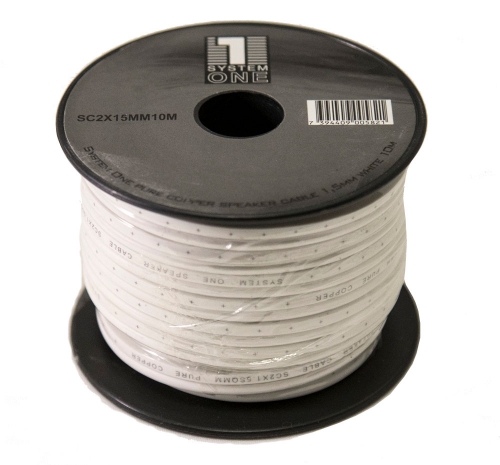 System ONE - Speaker Cable Pure Copper GAS 2x1.5mm Barevné provedení: white