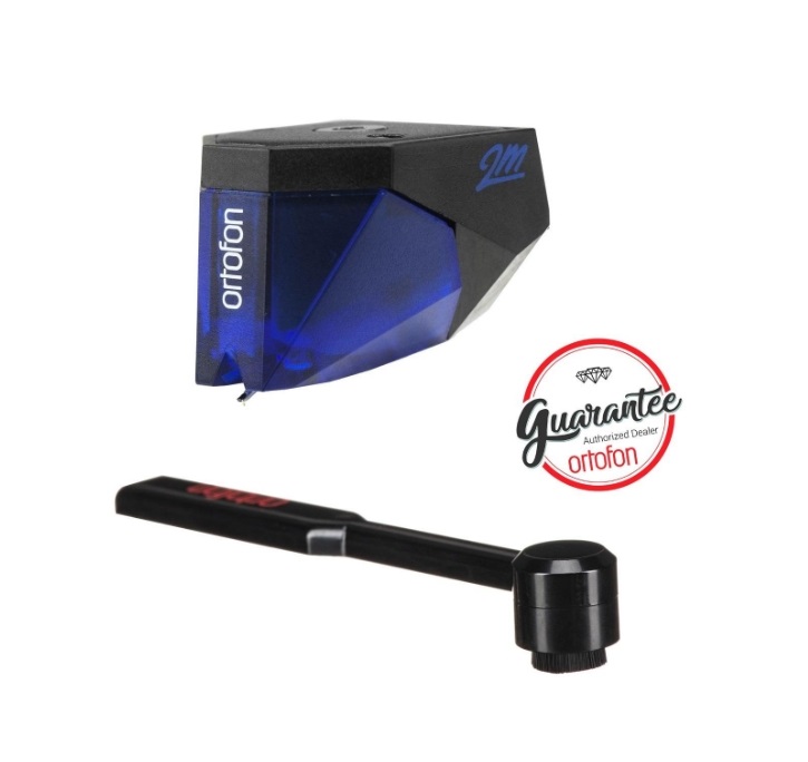 Ortofon 2M BLUE + Ortofon Carbon Stylus brush