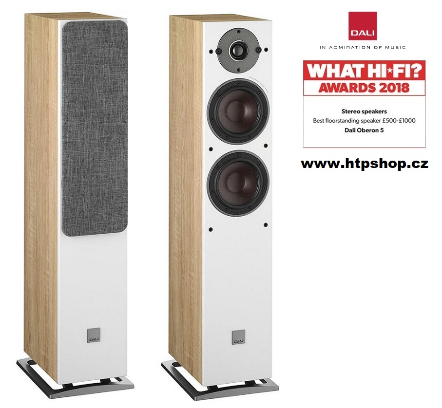 DALI OBERON 5 + kabeláž SUPRAcables Barevné provedení: světlý dub - light oak