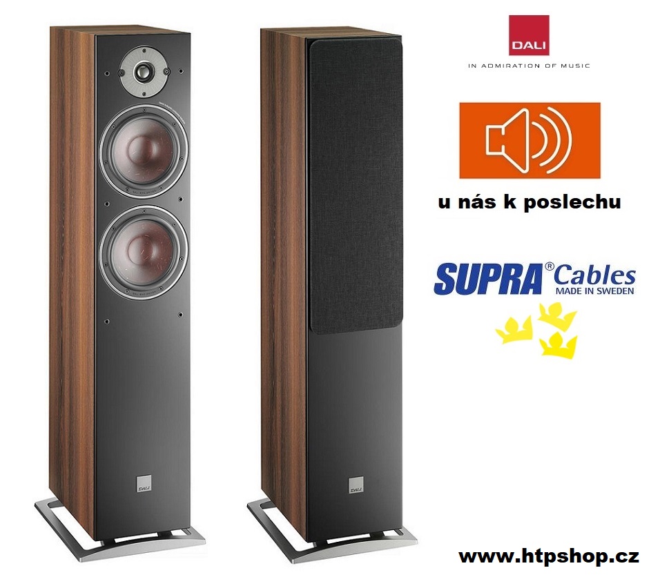 DALI OBERON 7 + kabeláž SUPRAcables Barevné provedení: ořech - dark walnut