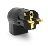 elecaudio ps 24ra schuko connector angled rotative ajustable red copper gold plated o20mm