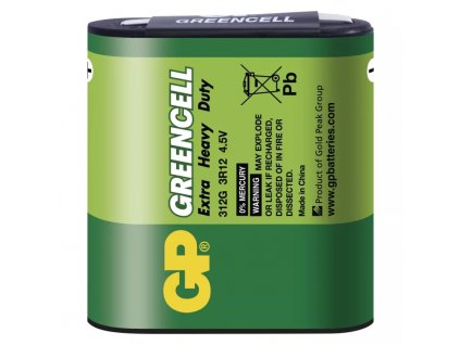 Baterie GP GREENCELL 4,5V/3R12 zinková
