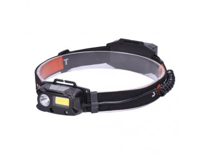 Solight LED čelová nabíjecí svítilna, 3W + COB,150