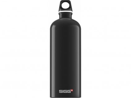 SIGG Fľaša Traveller Black - kovové fľaše na vodu SIGG